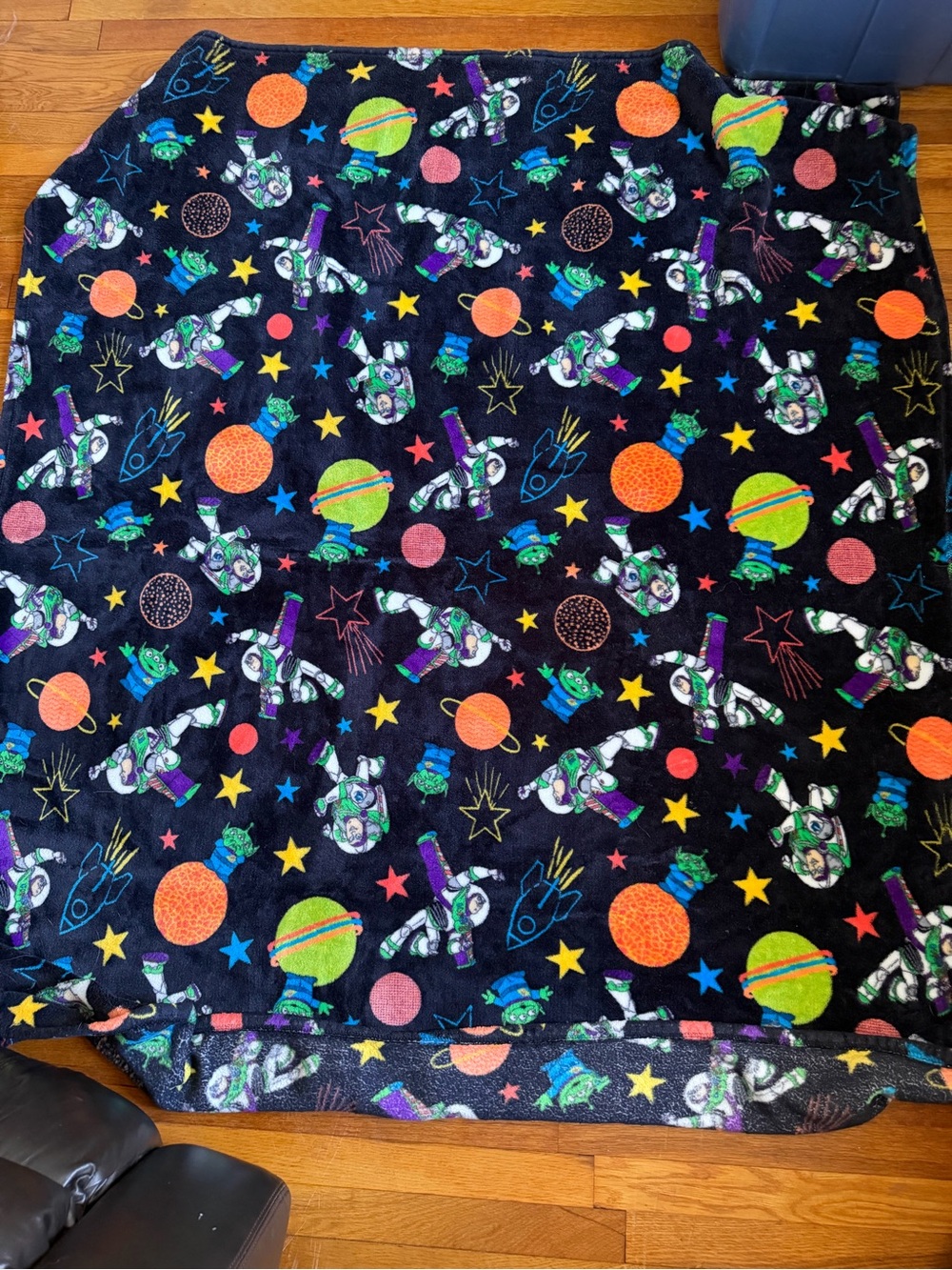 Toy Story Buzz Lightyear Alien Fleece Throw Blanket